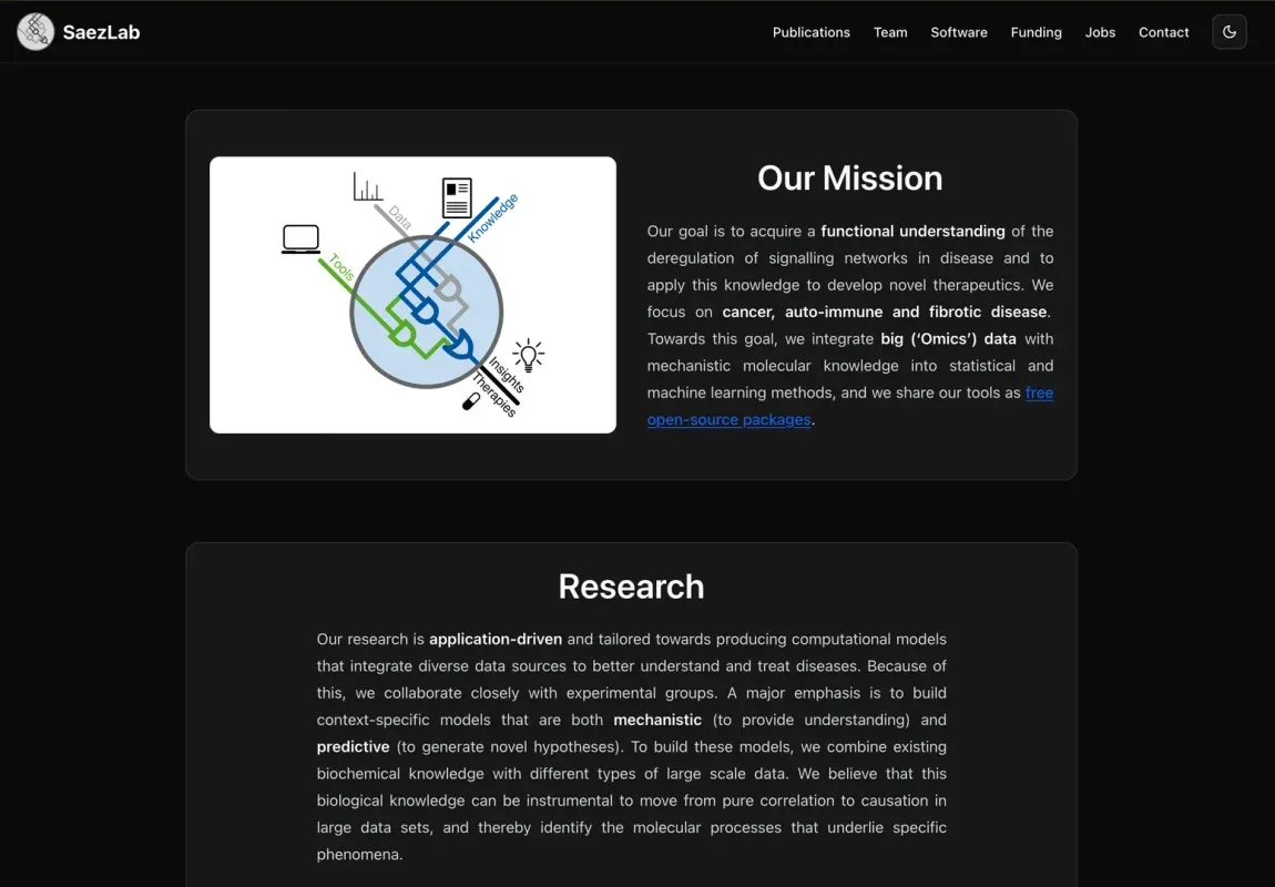 Saez Lab Website